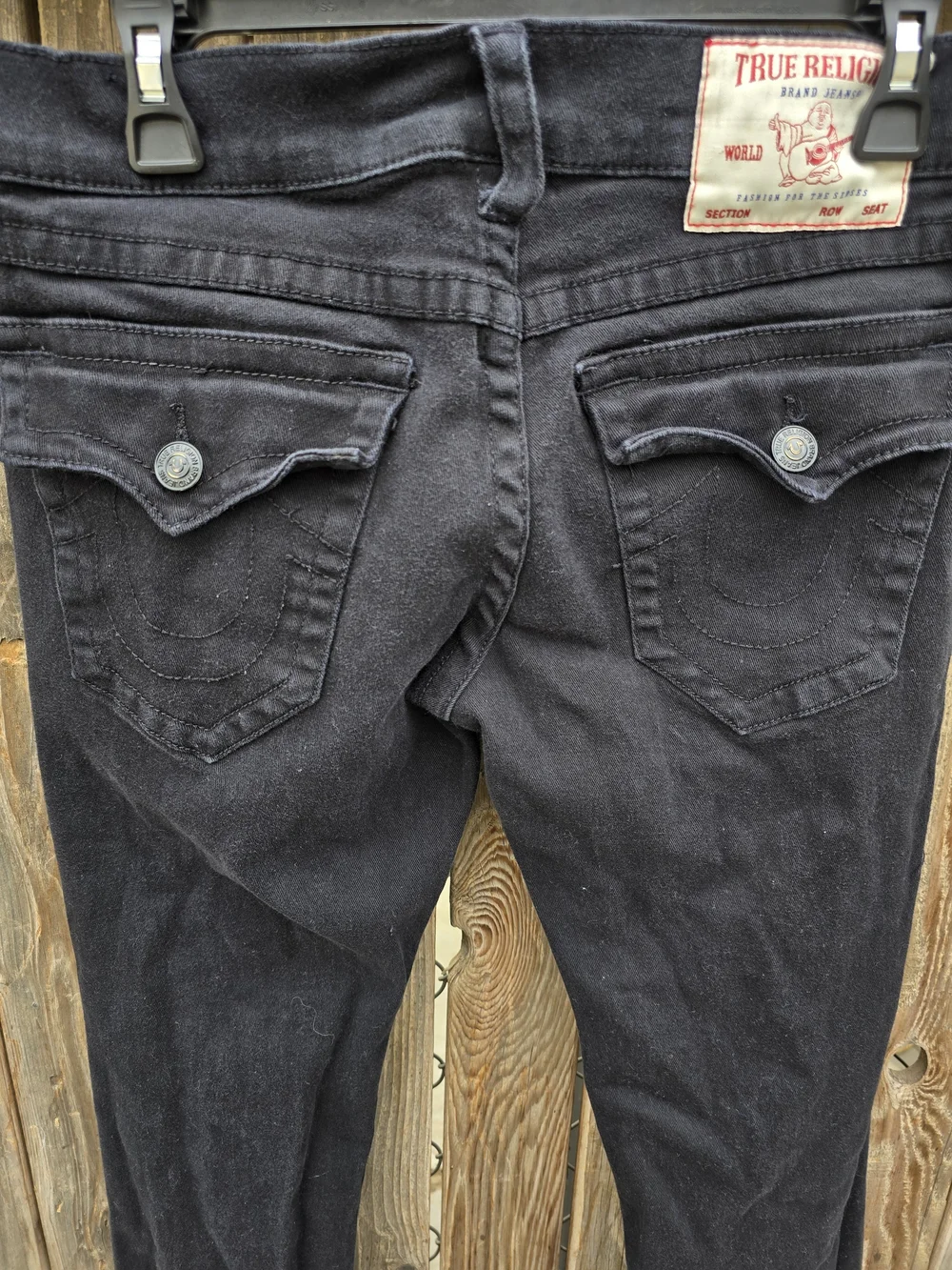 True Religion Black Men’s Ricky Jeans Classic Straight Fit Size 29